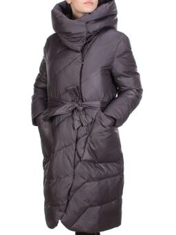 2237 GREY/PURPLE Пальто женское зимнее AKIDSEFRS (200 гр. холлофайбера) - Fashion фото 3