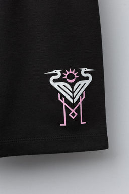 MIAMI CITY MLS STRAIGHT PLUSH BERMUDA SHORTS - Zara фото 4