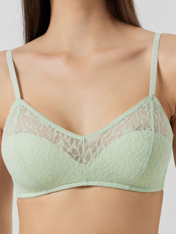 Бюстгальтер женский мятный кружевной мятный 512530