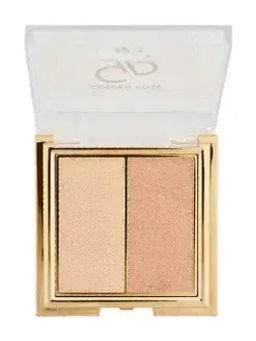 Golden Rose Хайлайтер для макияжа лица тон 102, SO GLOW! HIGHLIGHTER DUO