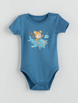 Bask?l? Erkek Bebek ??t??tl? Body 2li