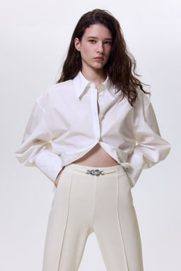 Pantal?n bootcut en punto roma - H&m фото 6