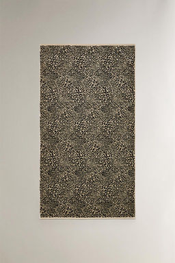 ANIMAL PRINT VELOUR BEACH TOWEL