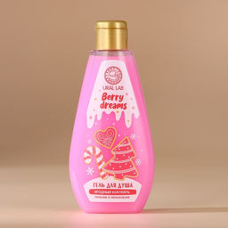 Гель для душа в коробке, 200 мл, аромат ягодного коктейля, URAL LAB фото 3