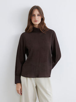 Dik Yaka Dokulu Bluz