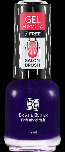Brigitte Bottier лак для ногтей GEL FORMULA тон 37 галактика (черно-синий) 12мл/3