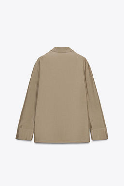 ZW COLLECTION SILK SHIRT WITH POCKET - Zara фото 4