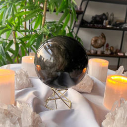 Шар из Обсидиана золотистого