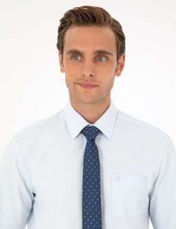 A__k Mavi Regular Fit Uzun Kollu Basic G_mlek