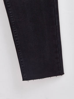 CONTE CON-671 Черные джинсы skinny с эффектом потертости и необработанным краем black - Conte elegant фото 13