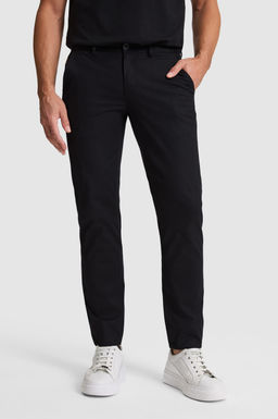 Erkek Siyah Kanvas / Chino Pantolon