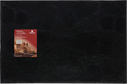 Коврик придверный 40*60 см черный "Следы" арт. 22462 VORTEX