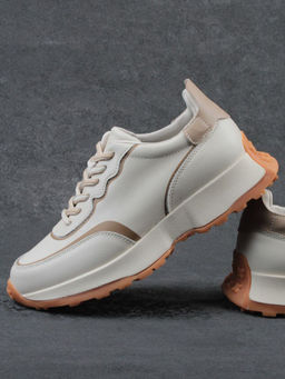 03-YC353-1 BEIGE Кроссовки женские (натуральная кожа) - Фабричный китай фото 15