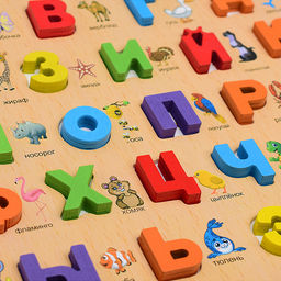 Игра развивающая "Алфавит" с доской для рисования