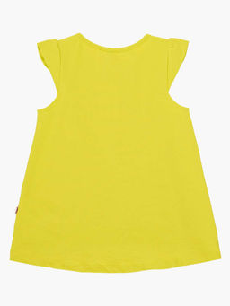 Футболка с принтом для девочки UD 1745 желтый - Mini maxi фото 5