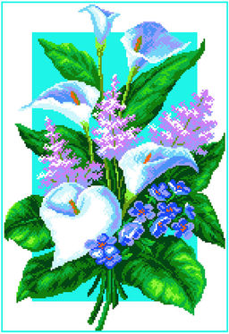 Набор для вышивания МАТРЕНИН ПОСАД арт.37х49 - 1102/Н Каллы