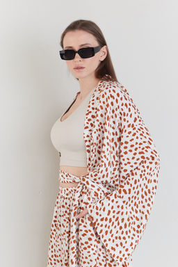 Костюм SET056/03/Молочный, коричневый