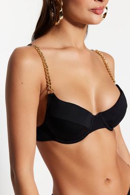 TRENDYOLMILLA K?rm?z? Balkonet Zincir Aksesuarl? Bikini Ustu TBESS22BU0047  фото 10