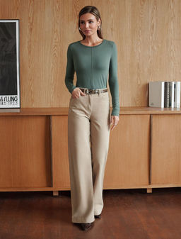 Брюки из эластичного микро-вельвета