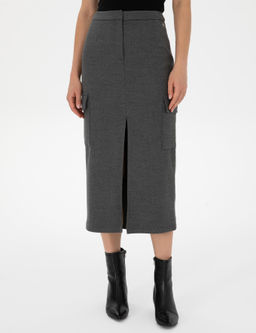 Antrasit A Kesim Dokuma Etek - Pierre cardin фото 2