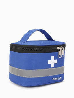 Косметичка-аптечка на молнии, на подкладке, с ручкой, с принтом Firstaid, синяя - Simaland фото 3