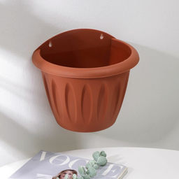 Цена за 2 шт. Кашпо для цветов настенное Martika «Фелиция», 3.4 л, d=24 см, пластик, коричневое