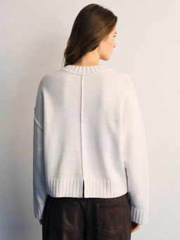 Вязанный джемпер с хлопком в составе / Zarina  фото 6