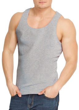 MV602148 Майка муж. меланж (ЧЗ)