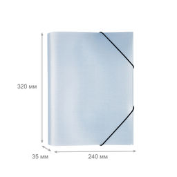 Expert Complete Trend ICEberries Папка на резинке A4 600 мкм 35 мм лён 1 шт. лёд EC210420074