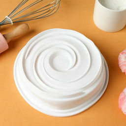 Форма для выпечки и муссовых десертов KONFINETTA Круговорот, силикон, 20?5 см, цвет белый  фото 7