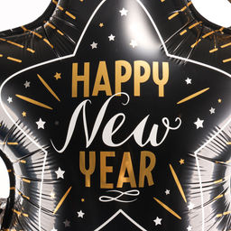 Воздушный шар фольгированный 68" «Новогодняя звезда», на подставке