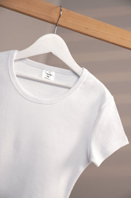 Футболка для девочки в рубчик из рибаны Happyfox