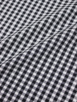 Пестрядь Черно-белая средняя клетка, ш.1.45, хлопок-100%, 140гр/м.кв