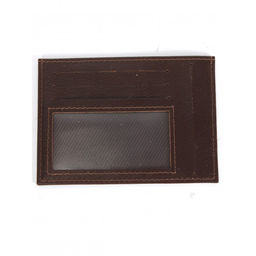 Визитница-кардхолдер Croco-В-222 н/к, 1отд, 4карм, коричневый матовый (5) 263929 фото 2
