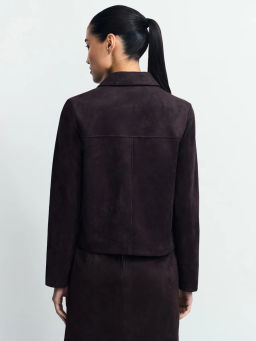 Укороченный жакет из искусственной замши / Zarina