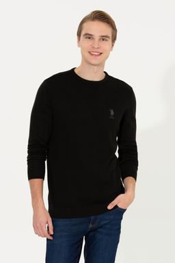 U. S. Polo Assn / Мужской черный свитер - U.s. polo assn фото 4