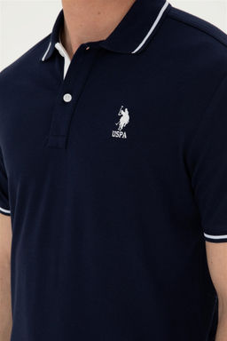 U. S. Polo Assn / Мужская темно-синяя базовая футболка - U.s. polo assn фото 7