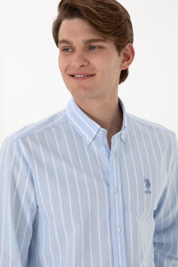 Erkek Mavi Uzun Kollu G_mlek Sepette S_rpriz _ndirim - U.s. polo assn фото 2