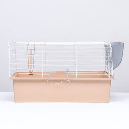 Клетка для грызунов Пижон №1 складная, 58 х 40 х 34 см (+миска, 2 кормушки), бежевая  фото 8