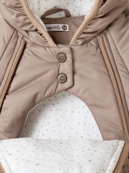 Комбинезон демисезонный с закрытой ножкой Латте 0+ - Bungly фото 4