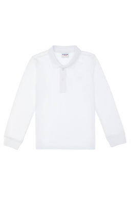 Erkek _ocuk Beyaz Basic Polo Yaka Sweatshirt Sepette S_rpriz _ndirim - U.s. polo assn фото 2