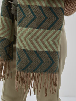 В составе шерсть и кашемир! теплый двусторонний палантин - Tantino фото 4