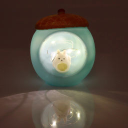 Светильник-ночник "Светлячок- Желудь" 10*6см голубой