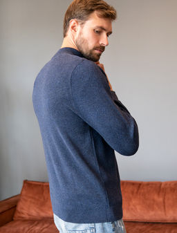 VILATTE / Джемпер двуслойной вязки из мягкой пряжи с хлопком  фото 3