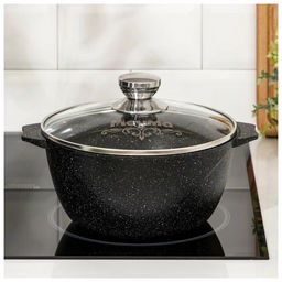 Кастрюля индукционная 3л АП Гранит black Induction Pro,арт. 43802И /Мечта/