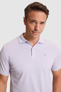 Erkek Lila Regular Fit Polo Yaka Basic Ti__rt - U.s. polo assn фото 2