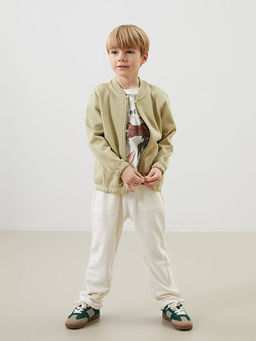 Basic Erkek ?ocuk Fermuarl? Sweatshirt