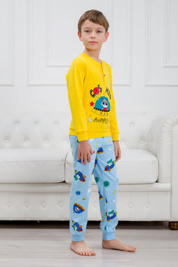 Пижама детская из интерлока Улыбка енот в нло - Амадэль фото 8