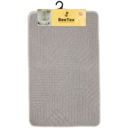Комплект ковриков для ванной и туалета Bee Tex 55x90 + 45x55 серый МС 3-001