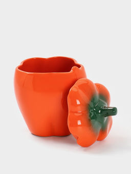 Горшок для запекания Борисовская керамика «Перец» 0.65 л, оранжевый